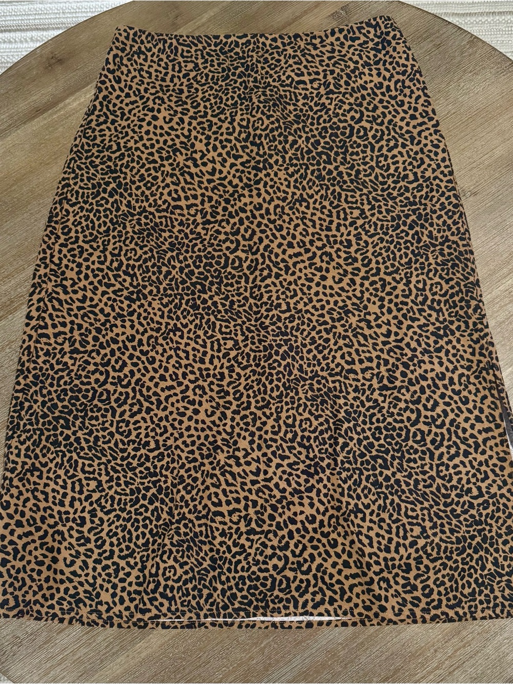 J. Crew Leopard-Print Pencil Skirt in Tan and Black
